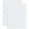 Composition Paper, White, 5-Hole Punched, Red Margin, 3/8" Ruled, 8" x 10-1/2", 500 Sheets Per Pack, 2 Packs